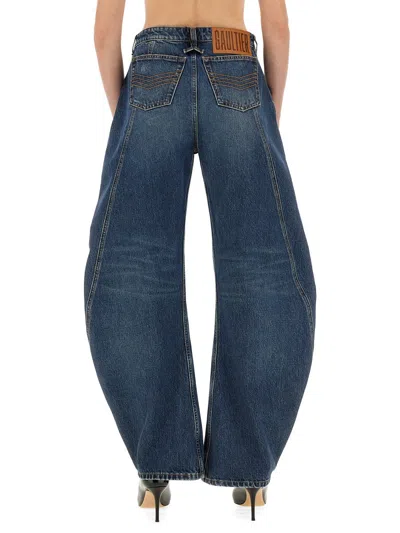 Jean Paul Gaultier Low-rise Jeans In Blue