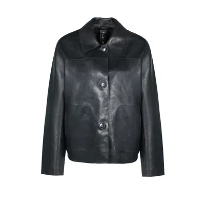 Freaky Nation Women's Black Bonded Leather Jacket