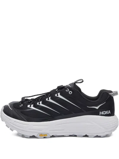 Hoka Black/cosmic Grey Mafate Three2 Sneakers In Black