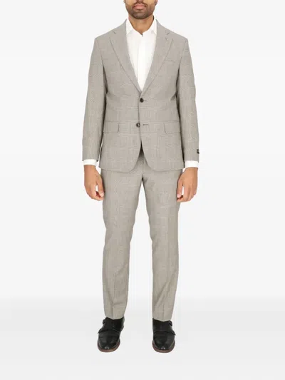 Scotch & Soda Two-button Suit In Gray