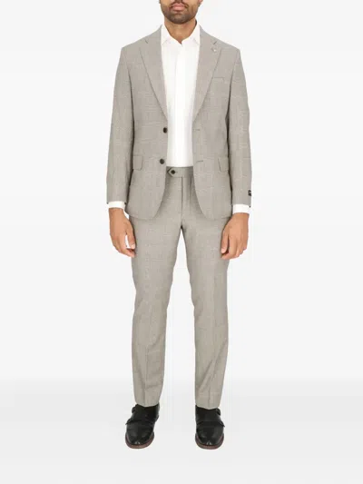 Scotch & Soda Two-button Suit In Gray
