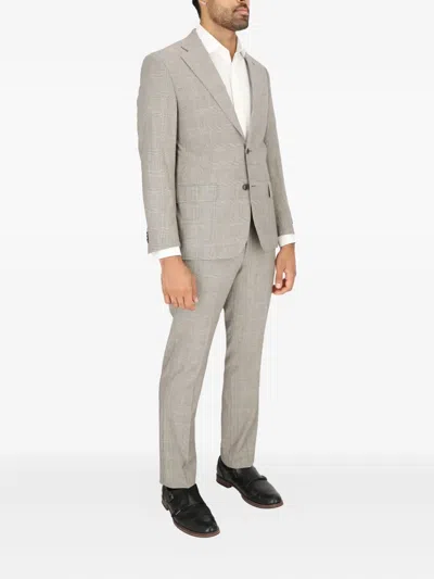 Scotch & Soda Two-button Suit In Gray