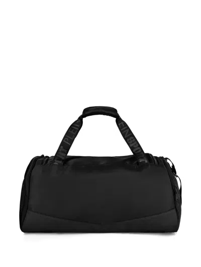 Plein Sport Embossed-logo Gym Bag In Black