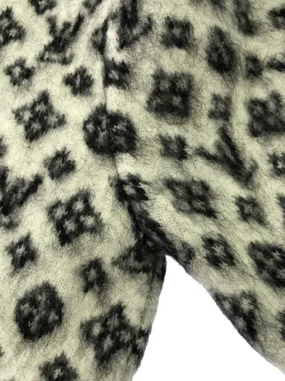 Pre-owned Louis Vuitton 2010s Monogram Wool Sweater In Gray