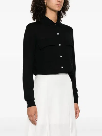 P.a.r.o.s.h Button-up Bodysuit In Black