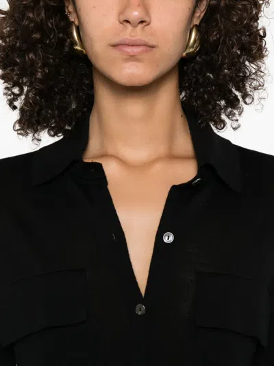 P.a.r.o.s.h Button-up Bodysuit In Black