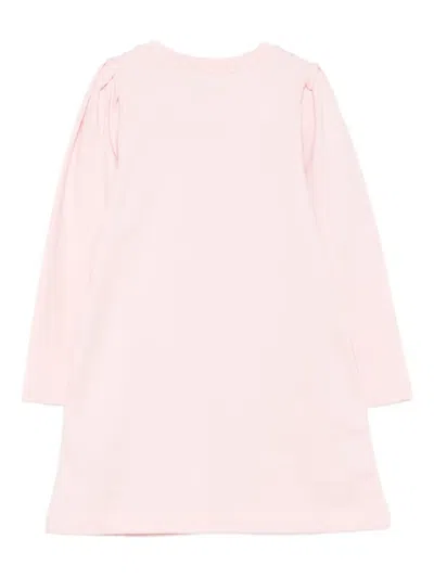 Moschino Kids Printed Dress In Pink