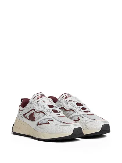 Dsquared2 Sprinter Maple-leaf Sneakers In White