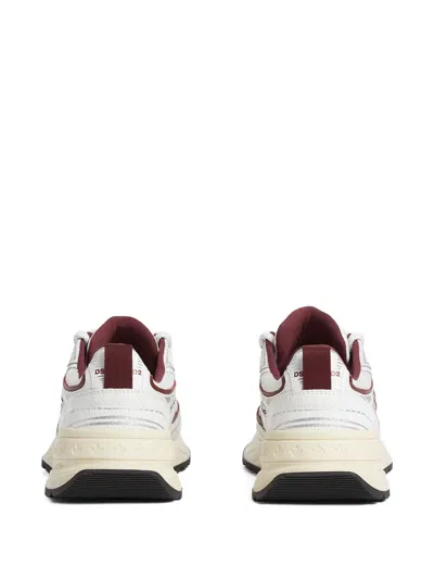 Dsquared2 Sprinter Maple-leaf Sneakers In White