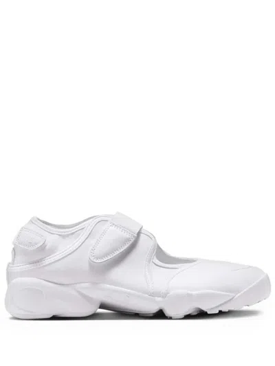 Nike Air Rift Split-toe Strap Sneakers In White