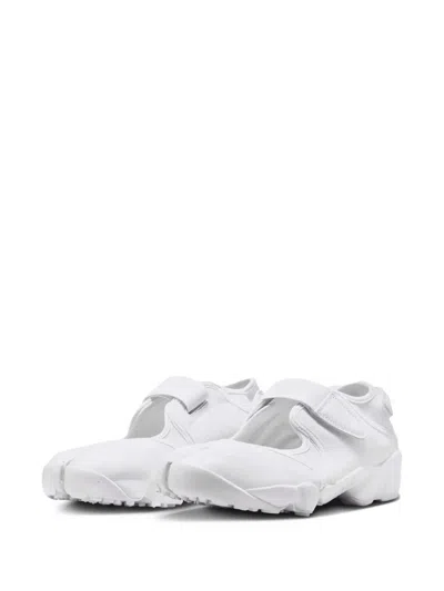 Nike Air Rift Split-toe Strap Sneakers In White