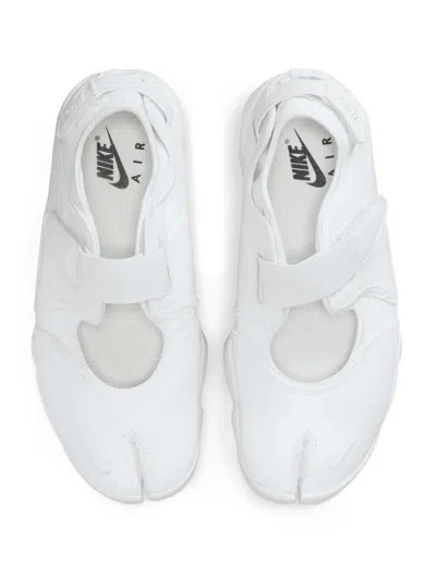 Nike Air Rift Split-toe Strap Sneakers In White