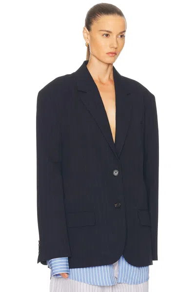 Acne Studios Layered Suit Jacket In Blue