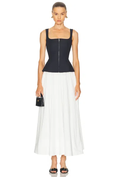 Simkhai Womens Black Multi Jolynn Scoop-neckline Woven Midi Dress