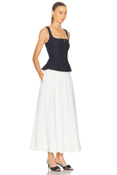 Simkhai Womens Black Multi Jolynn Scoop-neckline Woven Midi Dress