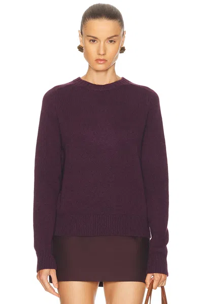 Khaite Nera Cashmere Knit Sweater In Purple
