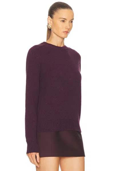Khaite Nera Cashmere Knit Sweater In Purple
