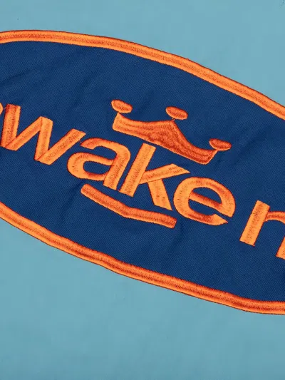 Awake Ny Logo-patch Twill Jacket In Blue