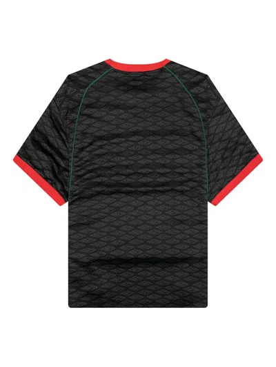 徽章图案平纹针织T恤