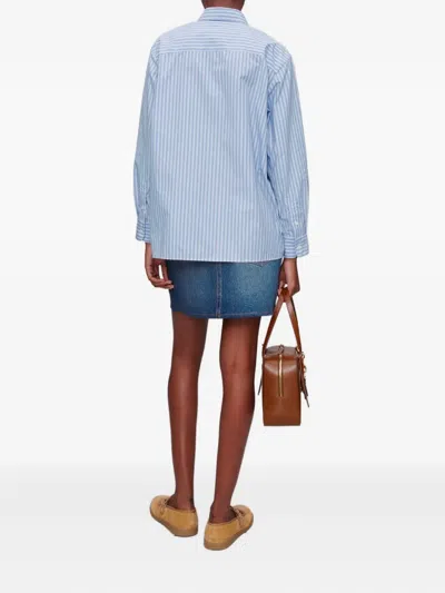 Apc A.p.c. Sela Chemise In Blue