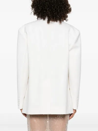 P.a.r.o.s.h Wide-lapel Blazer In White
