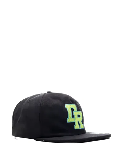 D-r-g-n Symmetry Logo-embroidered Cap In Black