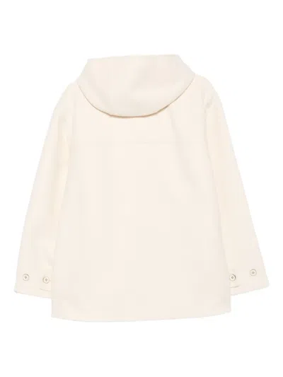 Jil Sander Hooded Zip-front Jacket In Neutral