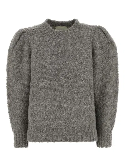 Isabel Marant Maglione Emma In Misto Alpaca Grigio  Donna In Gray
