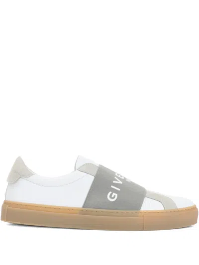 Givenchy Urban Street Sneakers In Leather And Suede With Elastic In White
