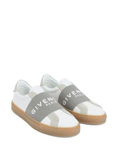 Givenchy Urban Street Sneakers In Leather And Suede With Elastic In White