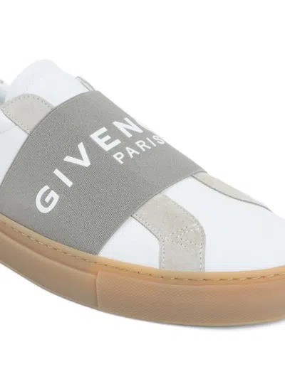 Givenchy Urban Street Sneakers In Leather And Suede With Elastic In White