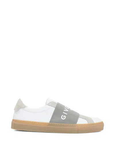 Givenchy Urban Street Sneakers In Leather And Suede With Elastic In White