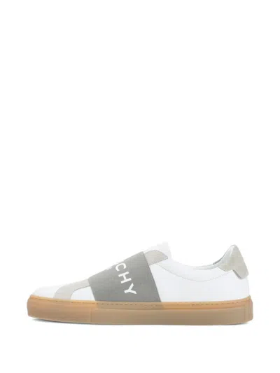 Givenchy Urban Street Sneakers In Leather And Suede With Elastic In White