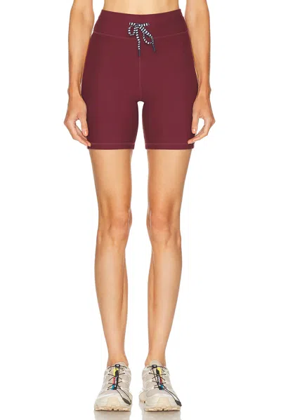 The Upside Trail 6 Spin Shorts Bordeaux In Brown