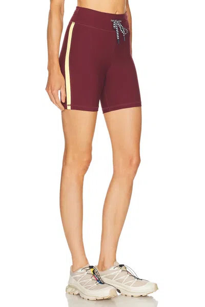 The Upside Trail 6 Spin Shorts Bordeaux In Brown