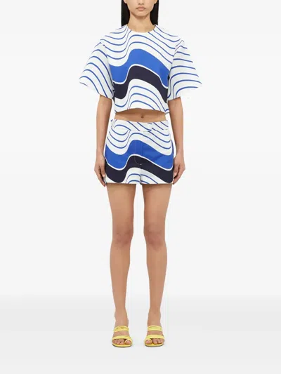 Msgm Printed Shorts In Multi