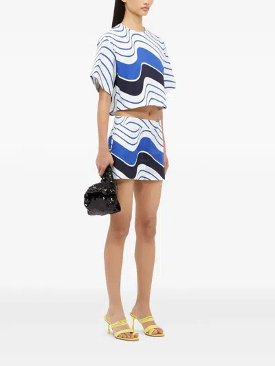 Msgm Printed Shorts In Multi