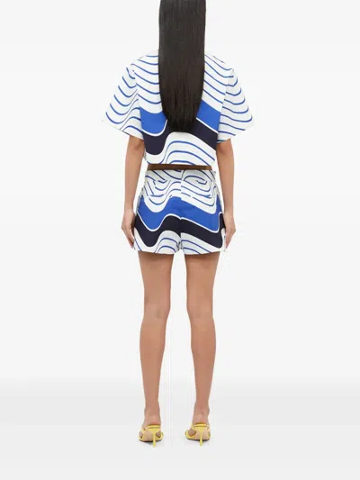 Msgm Printed Shorts In Multi