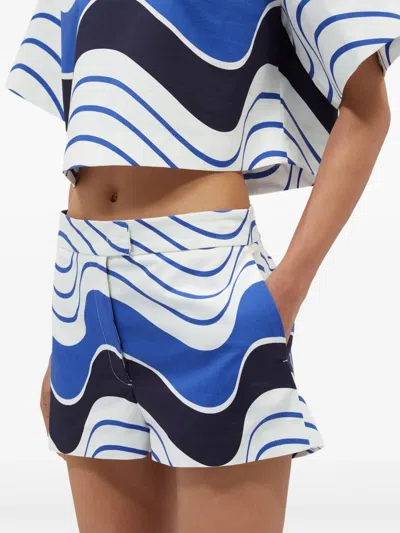 Msgm Printed Shorts In Multi