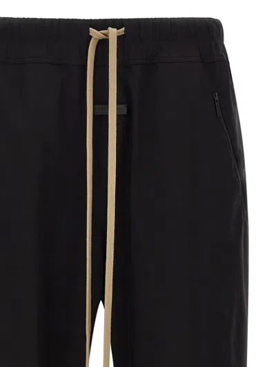 Fear Of God Black Nylon And Cotton Jogging Trousers