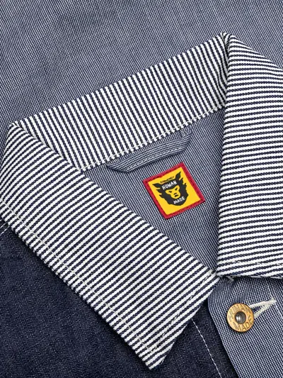 CRAZY COVERALL 刺绣拼贴设计衬衫式夹克