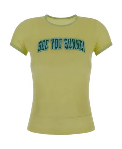 Sunnei See You T-shirt In Multi