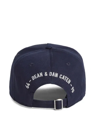 Dsquared2 Crest-appliqué Baseball Cap In Blue