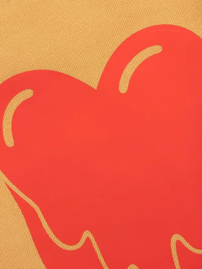 Emotionally Unavailable Logo-patch Shorts In Yellow