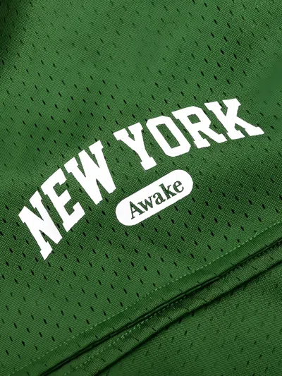 Awake Ny Archway Mesh Shorts In Green
