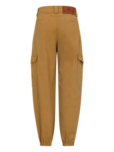 人字纹图案工装裤