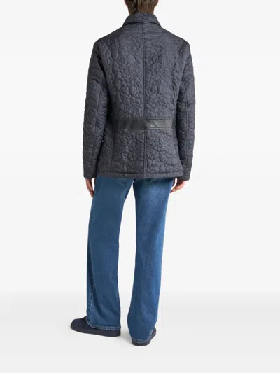 Etro Quilted Jacket With Pockets In Black