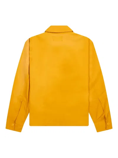 Awake Ny Embroidered-detail Zip-front Jacket In Orange