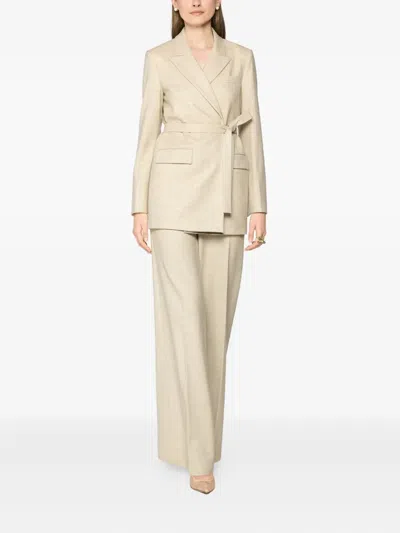 Genny Belted Blazer In Neutral