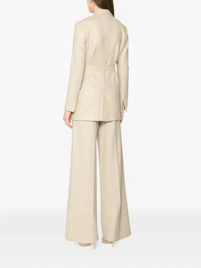 Genny Belted Blazer In Neutral